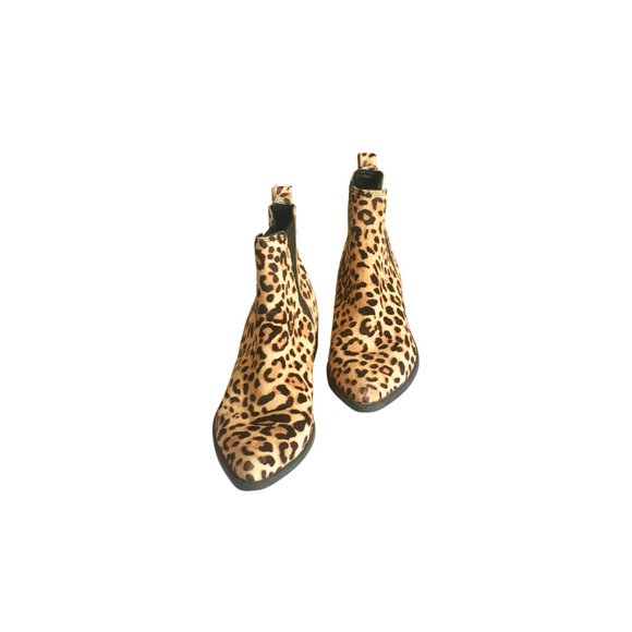 Steve Madden Jerry Leopard Calf Pointed Toe Ankle Boots/Booties - Size 7.5 - Picture 3 of 9